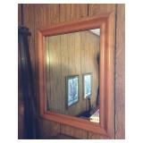 Wood Framed Wall Mirror