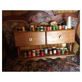 3- Drawer Wall Mount Sewing Cabinet w/ Thread