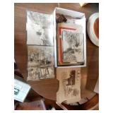 Box of Old Pictures, Newspapers, Etc.