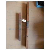 Stanley #0 & Stanley #104 Wooden Levels