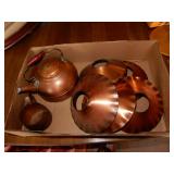 5 Copper Difusers, Copper Cup, & Copper Tea Pot