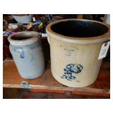 2 Stoneware Crocks, See Photo