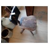 Older Style Oak Secretary Chair, See Photo