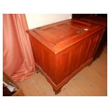 Cherry Stain Lift Top Ice Box, See Photo