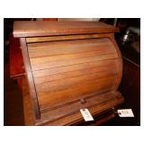 Oak C-Roll Bread Box