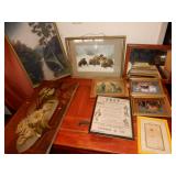 Box Lot of Assorted Paintings, See Photos