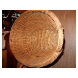 Large Laundry Basket W/5 Woven Baksets, See Photo
