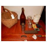 Woven Basket With Wood Handle