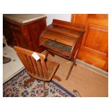 Child Roll Top Desk And Chair
