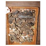 Box Lot Of Cast Iron Hardware And Some With