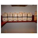 Nice Vintage Ceramic Kitchen Canister Set