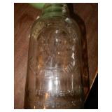 "Horlicks" Malted Milk Glass Jar With Embossed