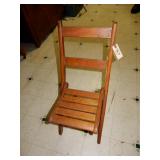 Child Wooden Folding Chair