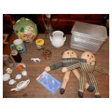 Cookie Jar Decorated With Flowers, Aluminum