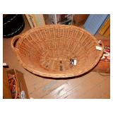 Wicker Laundry Basket, Cat Basket & Wooden