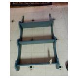 Three Tier Wooden Wall Shelf Painted Blue