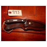 Old Timer Hunting Knife With Leather Sheath