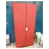 2 Door Metal Cainet with Paint and Rags