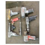 Box of Pneumatic Air Tools: Mac, Craftsman,