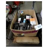 Box of Belts, Antennas, Parts, Etc.