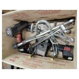 Box with Snap-On Battery Chargers, Drill with