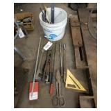 Assorted Tools: Angle Gauge, Snap-On Hack Saw,