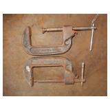 2- C-Clamps -10mm & 4"