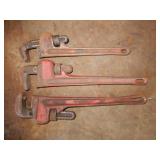 3- Pipe Wrenches- 1 Ridgid & 1- Fuller