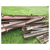 Pile of Mostly 8" Steel I-Beam 8-10 Pieces