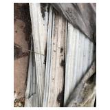 Pallet With Used Galvanized Sheet Metal