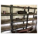 3 Sections of Black Shelving