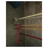 Wood Handle Post Hole Digger, Hoe, Weeder,