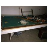 Pool Table With Balls & Cue Sticks - As-Is