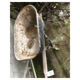 Wood Handled Wheel Barrow - Tire Flat