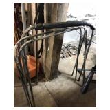 Two Folding Sheet Metal Stands For Painting