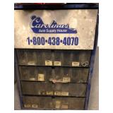 Carolina Auto Supply House Cabinet W/Contents