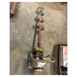 Older Style Post Hole Digger with Gas Engine
