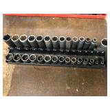 Set of Shallow Well-Deep Well Impact Socket 3/8"
