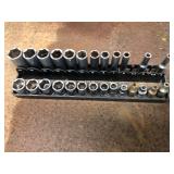 Set of Shallow Well-Deep Well Impact Socket 1/4"