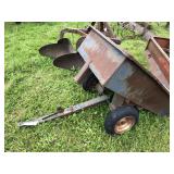 Dumping Lawn Cart - - Rusty But Works