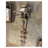 Older Style Post Hole Digger with Gas Engine