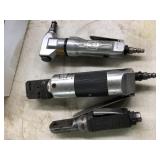 3 PC Pneumatic Punch Set, Nibbler, 1/4" Ratchet