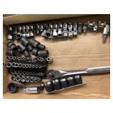 Assortment of 1/4" - 3/8" Sockets