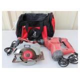 (TX) Skillsaw and Drill w/ Bag
