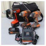 (TX) Black Bag W/ Three Drills