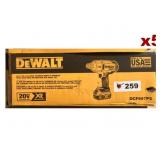 (TX) (5) DeWalt - High Torque Impact Wrench