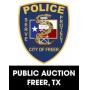 Freer Police Department online auction 6/9/2026