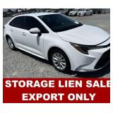 (CA) 2020 Toyota Corolla - EXPORT ONLY