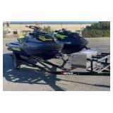 (CA) 2019 Karavan Move II Trailer w/ (2) Jet Skis
