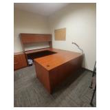U Shape Wilcox Office Desk with Hutch